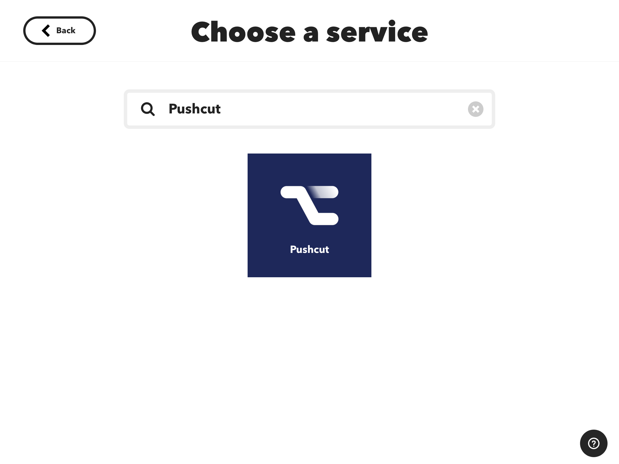 IFTTT: Search for Pushcut