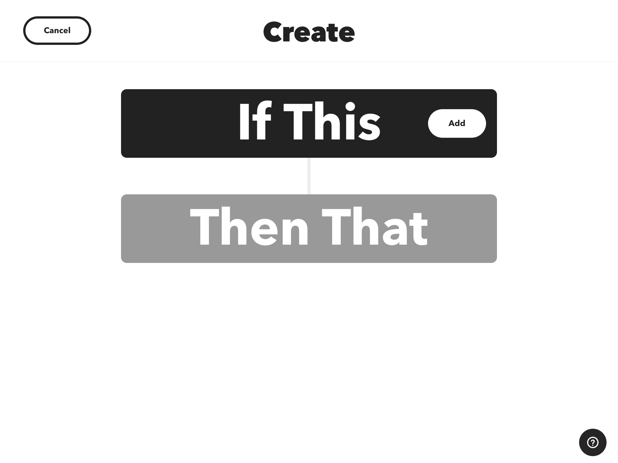 IFTTT: Create Applet